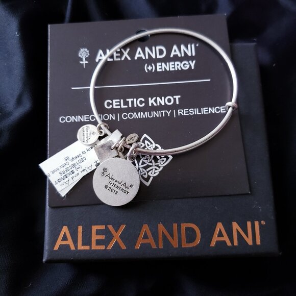 NWT Alex and Ani Celtic Knot Bangle 538 - Picture 3 of 4
